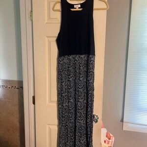 LOFT Navy Sleeveless Dress